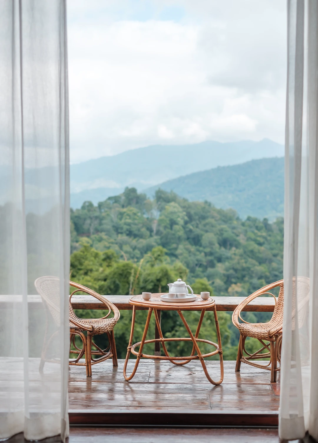 balcony mountain view