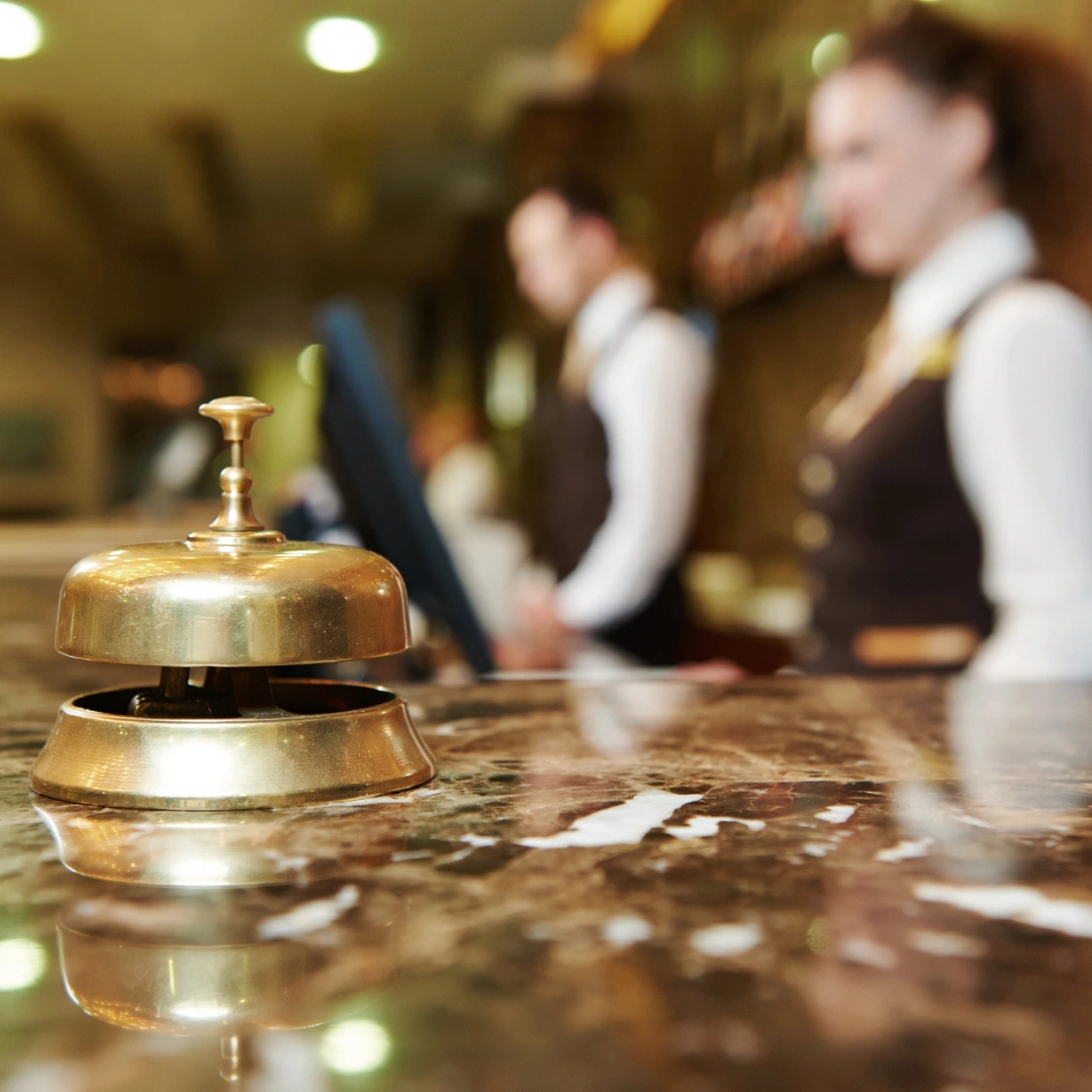 Hotel desk service bell.